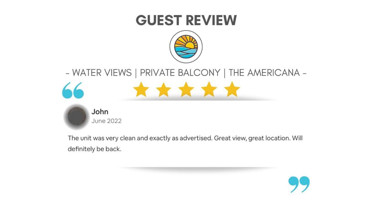 Water Views - Private Balcony - The Americana Hampton Dış mekan fotoğraf